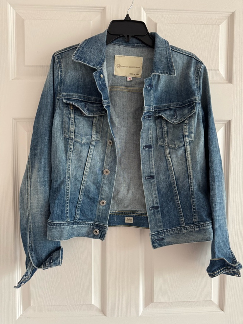 AG Adriano Goldschmied Medium Blue Denim Jacket - Robyn
